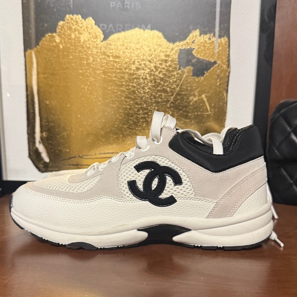 Chanel white and Black Tennis - Picture 3 of 8